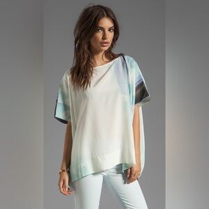 Diane Von Furstenberg • New Hanky Silk Blouse in Ethereal